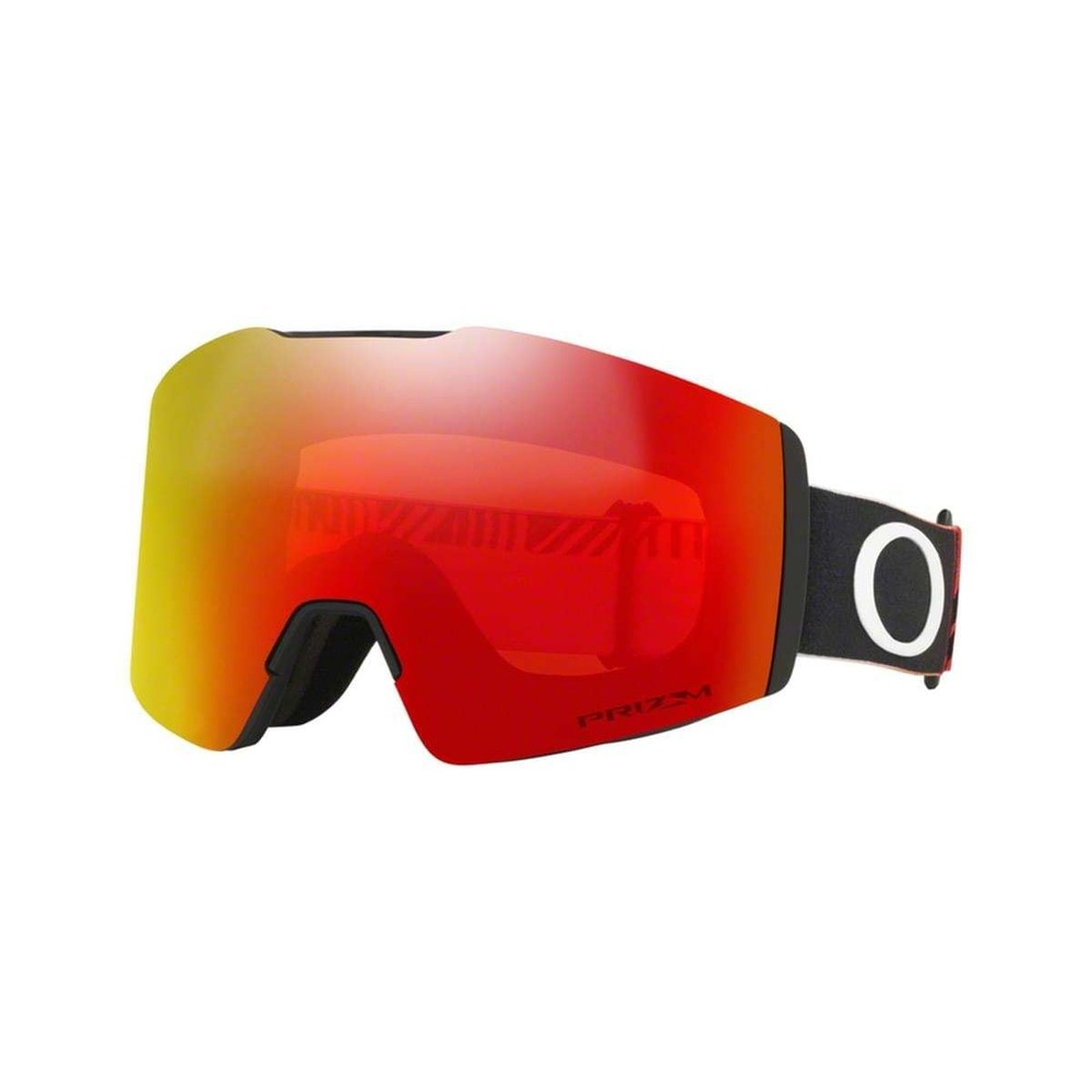 Oakley Fall Line M Snow Goggles Unisex Medium Black Red Prizm OO7103